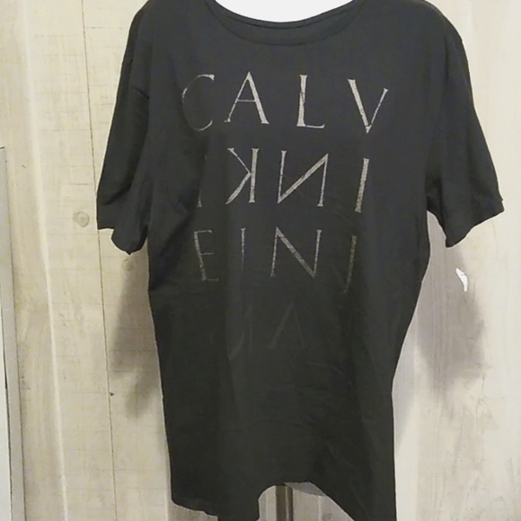 Calvin Klein Jeans Short Sleeve Top Sz Lg - Picture 1 of 8